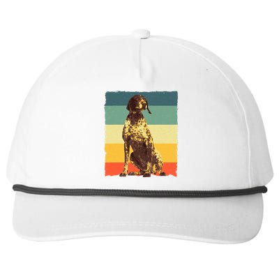 German Shorthaired Pointer Art GSP Dog Lover Snapback Five-Panel Rope Hat