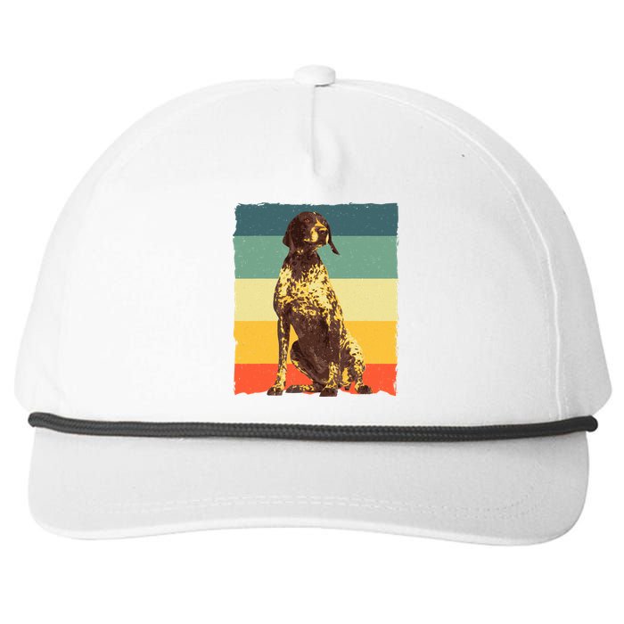 German Shorthaired Pointer Art GSP Dog Lover Snapback Five-Panel Rope Hat