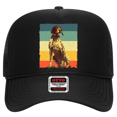 German Shorthaired Pointer Art GSP Dog Lover Trucker Hat