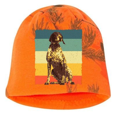 German Shorthaired Pointer Art GSP Dog Lover Kati - Camo Knit Beanie