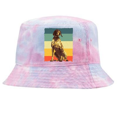 German Shorthaired Pointer Art GSP Dog Lover Tie-Dyed Bucket Hat