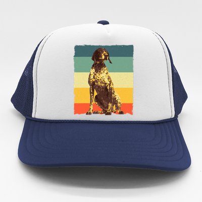 German Shorthaired Pointer Art GSP Dog Lover Trucker Hat