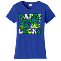 Groovy St Patrick's Day Happy Go Lucky Meaningful Gift Women's T-Shirt