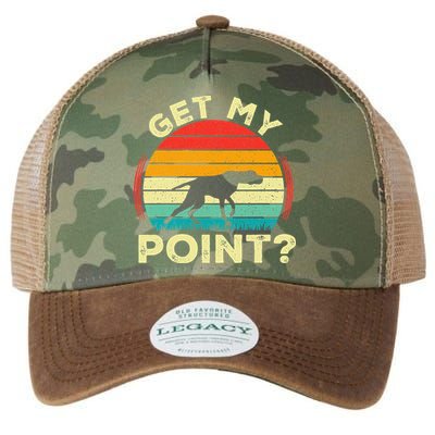 German Shorthaired Pointer Get My Point Gsp Dog Legacy Tie Dye Trucker Hat