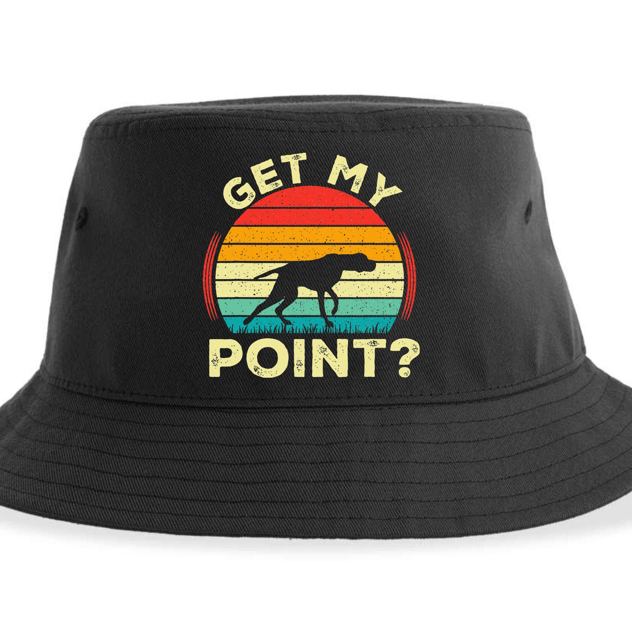German Shorthaired Pointer Get My Point Gsp Dog Sustainable Bucket Hat