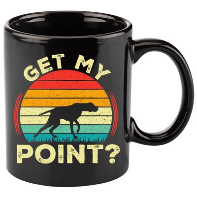 German Shorthaired Pointer Get My Point Gsp Dog 11oz C Handle Ceramic Mug