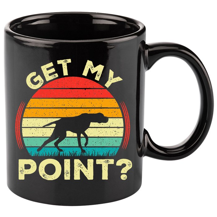 German Shorthaired Pointer Get My Point Gsp Dog 11oz C Handle Ceramic Mug
