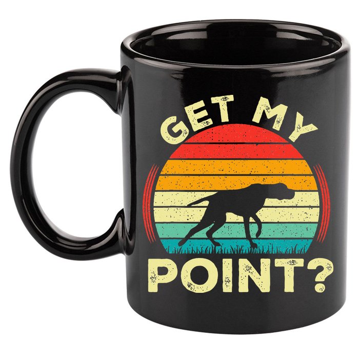 German Shorthaired Pointer Get My Point Gsp Dog 11oz C Handle Ceramic Mug