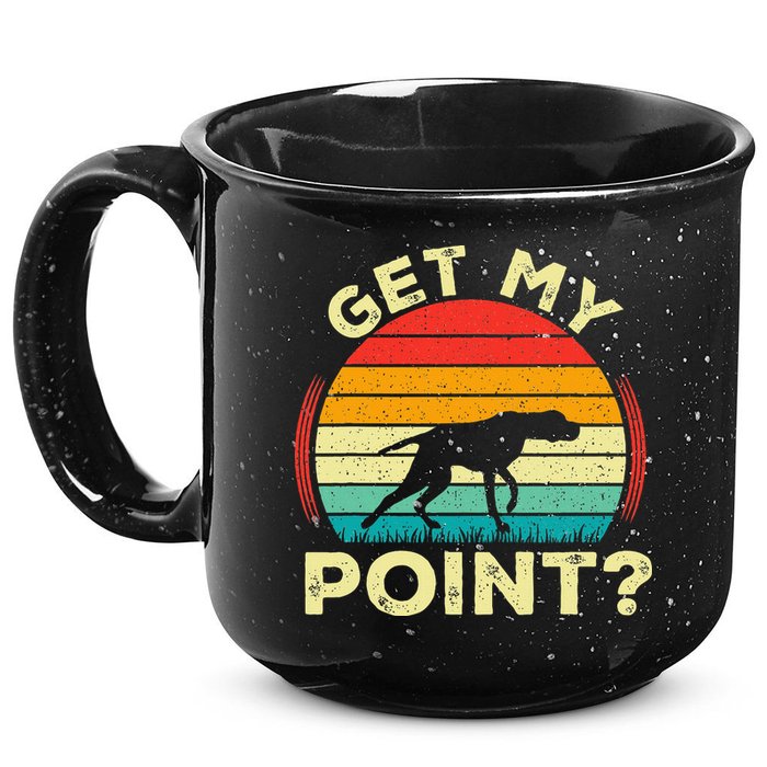 German Shorthaired Pointer Get My Point Gsp Dog 15oz Campfire Ceramic Mug