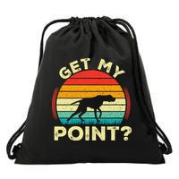 German Shorthaired Pointer Get My Point Gsp Dog Drawstring Bag