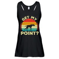 German Shorthaired Pointer Get My Point Gsp Dog Ladies Essential Flowy Tank