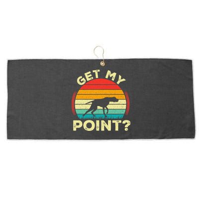 German Shorthaired Pointer Get My Point Gsp Dog Large Microfiber Waffle Golf Towel
