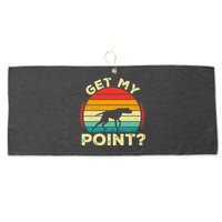 German Shorthaired Pointer Get My Point Gsp Dog Large Microfiber Waffle Golf Towel
