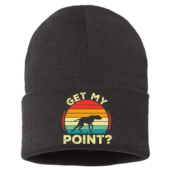 German Shorthaired Pointer Get My Point Gsp Dog Sustainable Knit Beanie