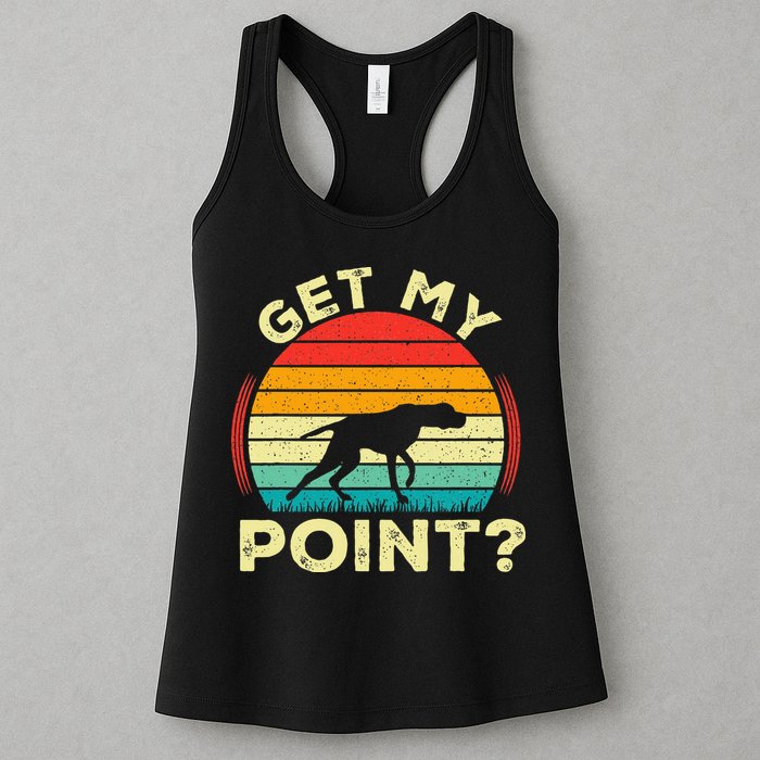 German Shorthaired Pointer Get My Point Gsp Dog Womens Tank Top