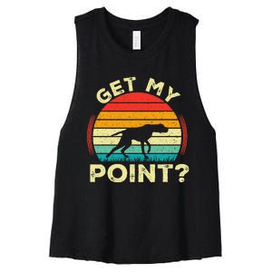 German Shorthaired Pointer Get My Point Gsp Dog Women's Racerback Cropped Tank