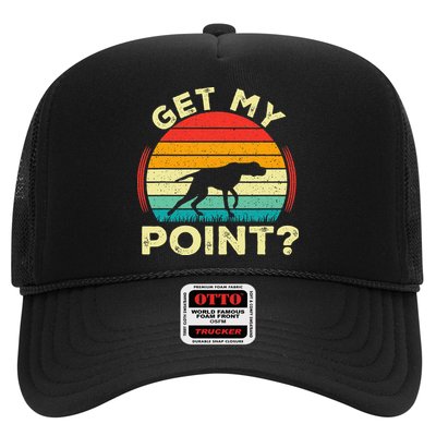 German Shorthaired Pointer Get My Point Gsp Dog Trucker Hat