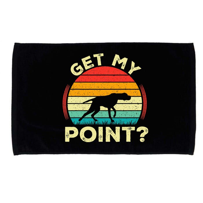 German Shorthaired Pointer Get My Point Gsp Dog Microfiber Hand Towel