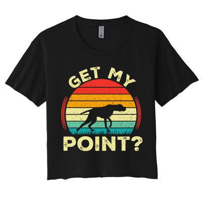 German Shorthaired Pointer Get My Point Gsp Dog Crop Top