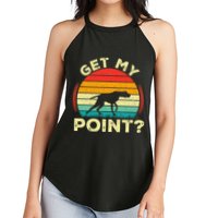 German Shorthaired Pointer Get My Point Gsp Dog Women's Perfect Tri Rocker Tank