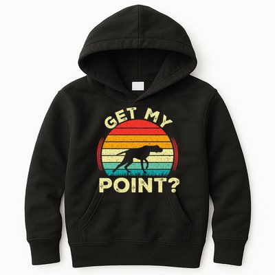 German Shorthaired Pointer Get My Point Gsp Dog Kids Hoodie