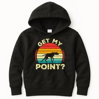 German Shorthaired Pointer Get My Point Gsp Dog Kids Hoodie