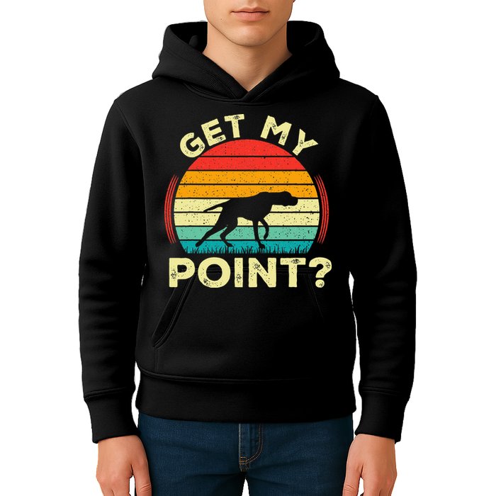 German Shorthaired Pointer Get My Point Gsp Dog Kids Hoodie