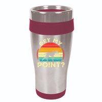 German Shorthaired Pointer Get My Point Gsp Dog 16oz Travel Tumbler