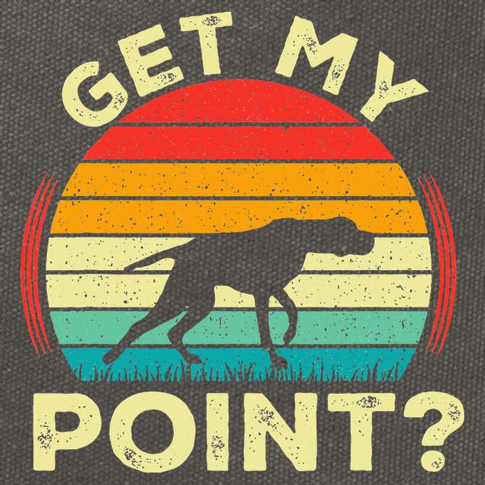 German Shorthaired Pointer Get My Point Gsp Dog Cotton Canvas Backpack