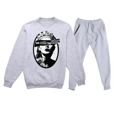 God Save Queen Reputation Era Premium Crewneck Sweatsuit Set