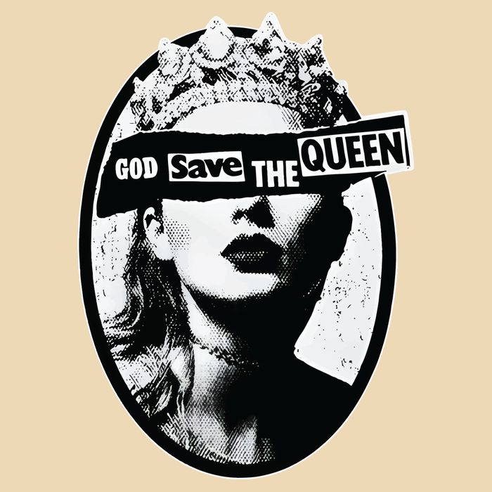 God Save Queen Reputation Era Drawstring Bag