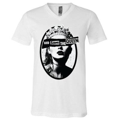 God Save Queen Reputation Era V-Neck T-Shirt