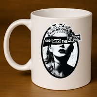 God Save Queen Reputation Era 11oz C Handle Ceramic Mug
