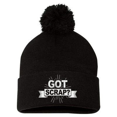 Got Scrap Quote For A Metal Scrapper Pom Pom 12in Knit Beanie