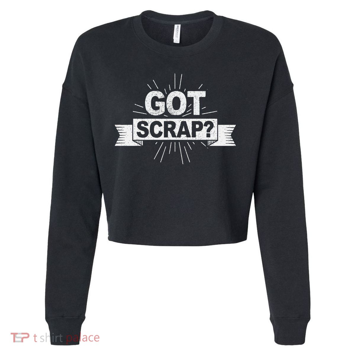 Got Scrap Quote For A Metal Scrapper Cropped Pullover Crew