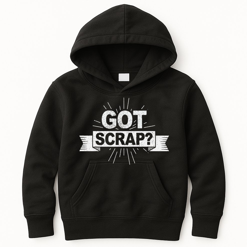 Got Scrap Quote For A Metal Scrapper Kids Hoodie