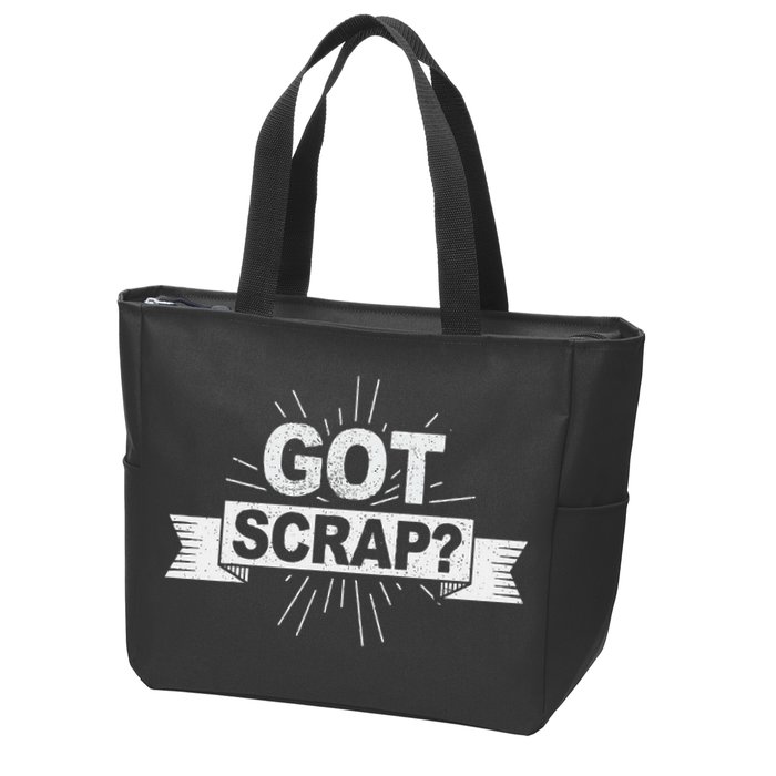 Got Scrap Quote For A Metal Scrapper Zip Tote Bag