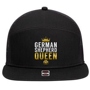 Ger Shepherd Queen Ger Shepherd Mom Cool Gift 7 Panel Mesh Trucker Snapback Hat