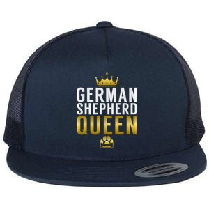 Ger Shepherd Queen Ger Shepherd Mom Cool Gift Flat Bill Trucker Hat