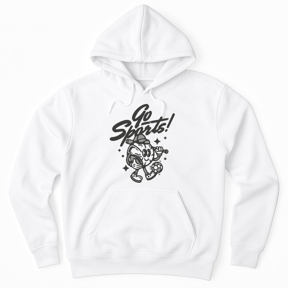 Go Sports Retro Football Game Day Hoodie
