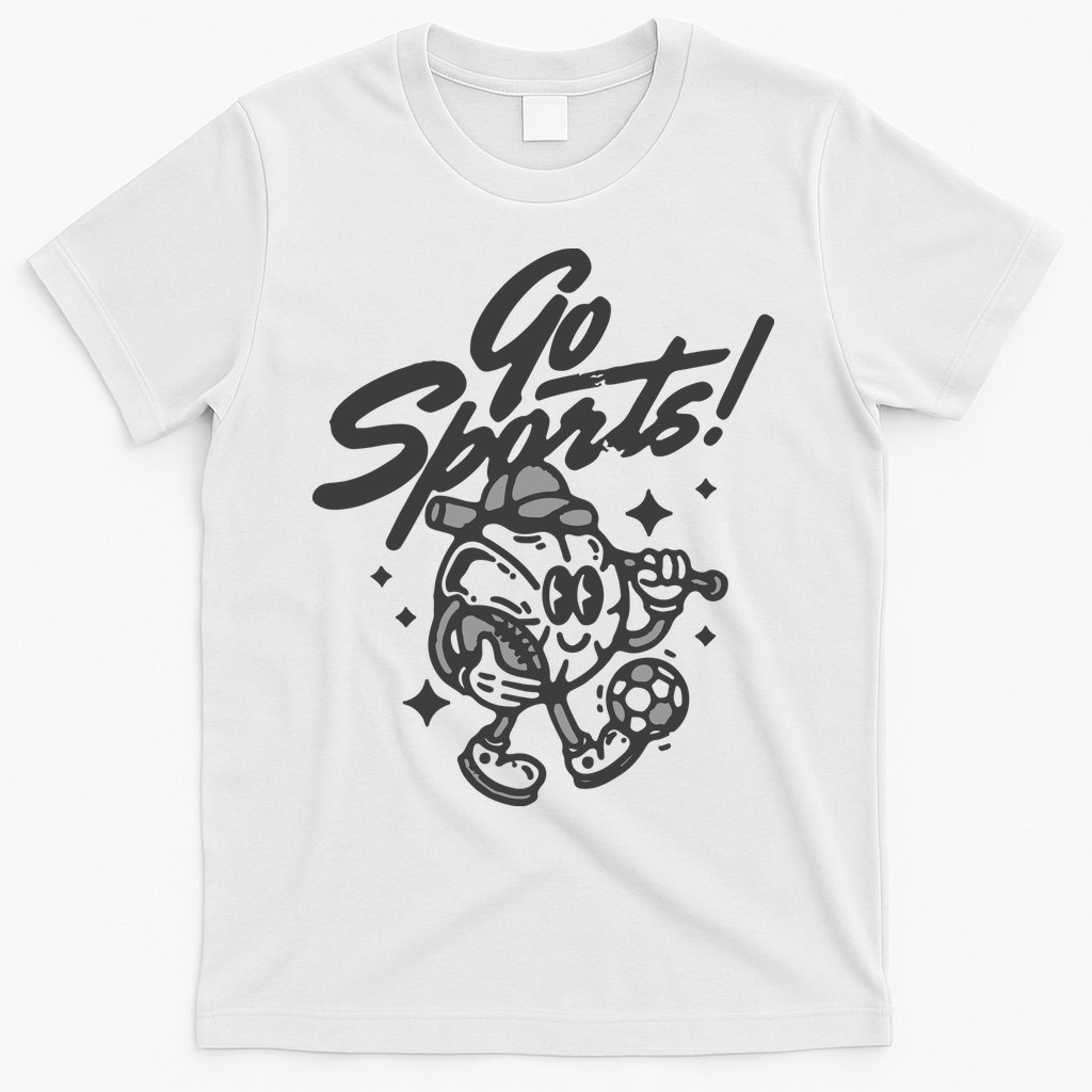 Go Sports Retro Football Game Day T-Shirt
