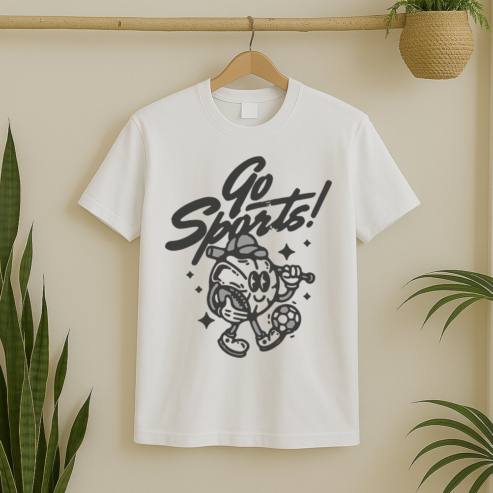 Go Sports Retro Football Game Day T-Shirt