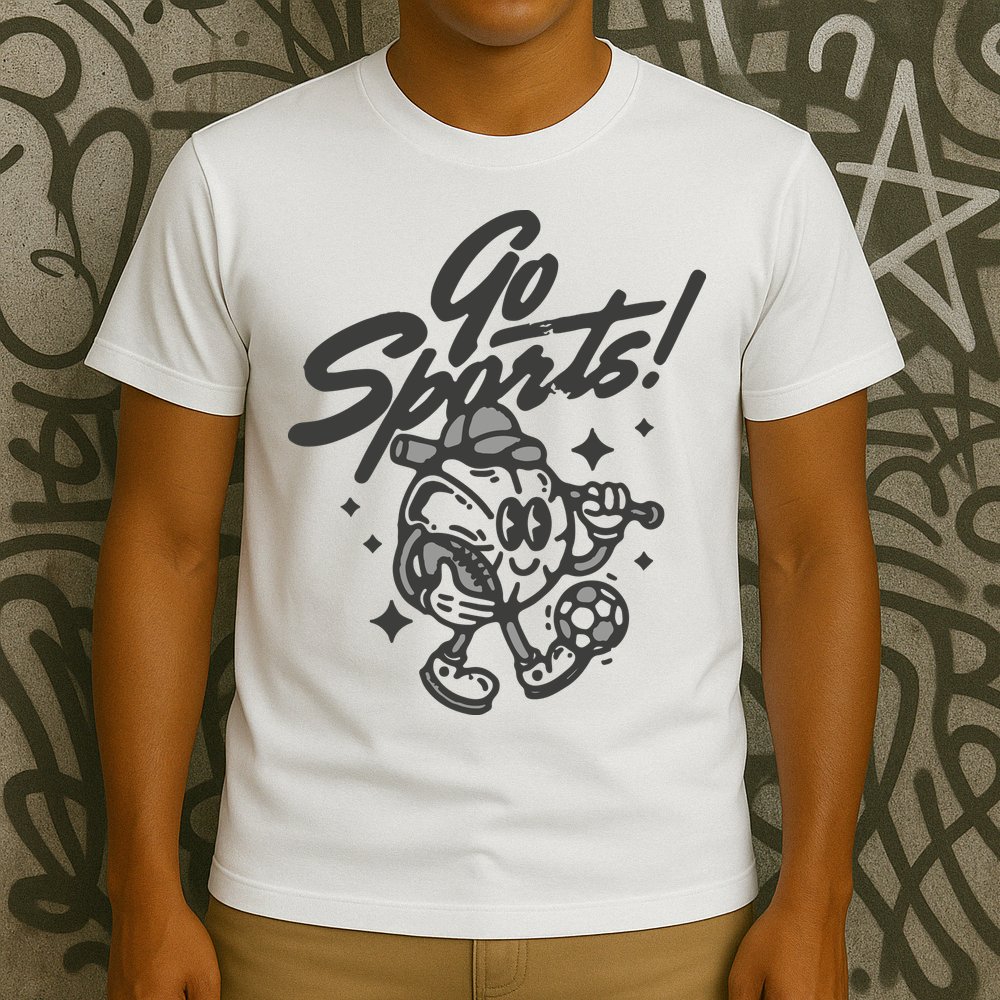 Go Sports Retro Football Game Day T-Shirt