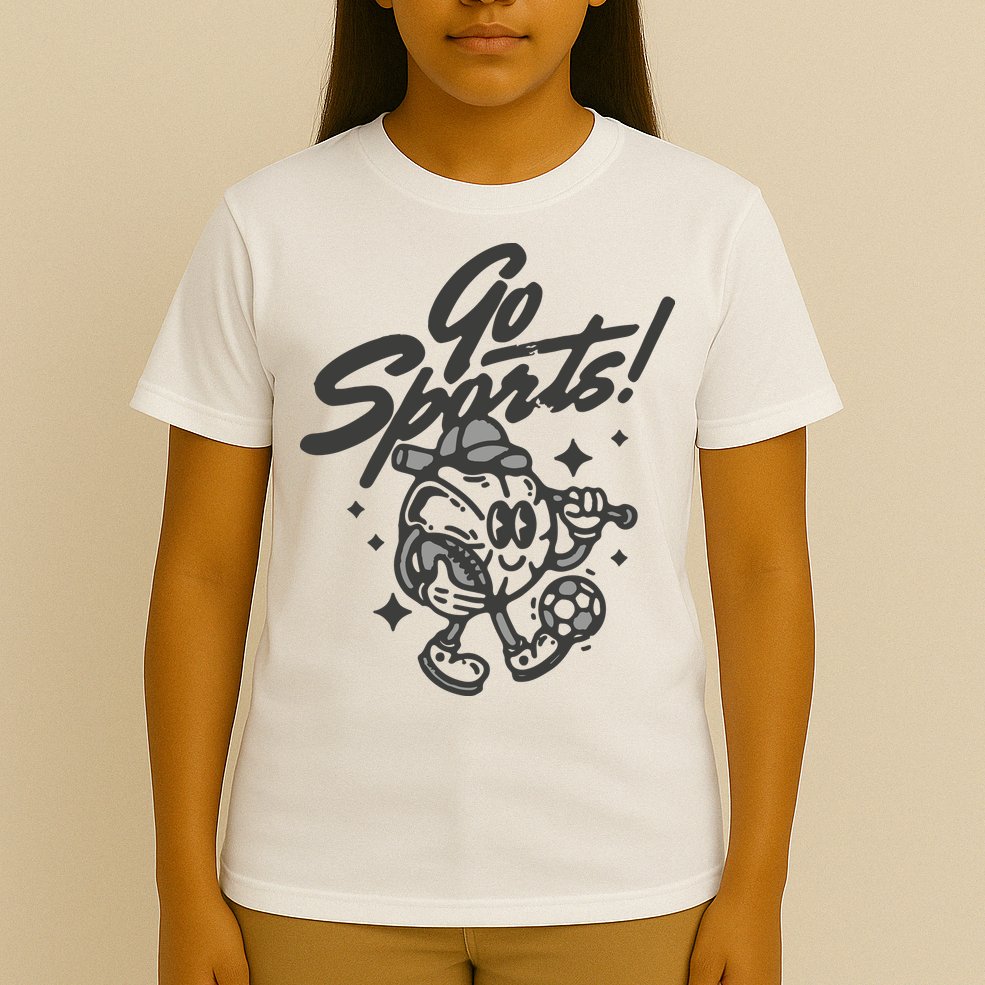 Go Sports Retro Football Game Day T-Shirt