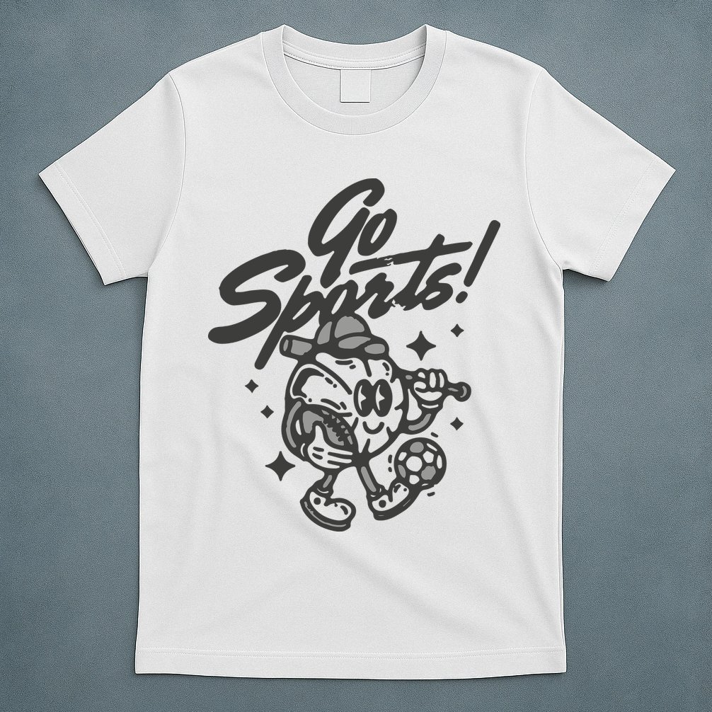 Go Sports Retro Football Game Day T-Shirt