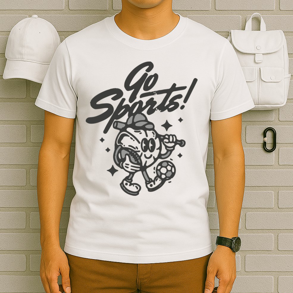Go Sports Retro Football Game Day T-Shirt