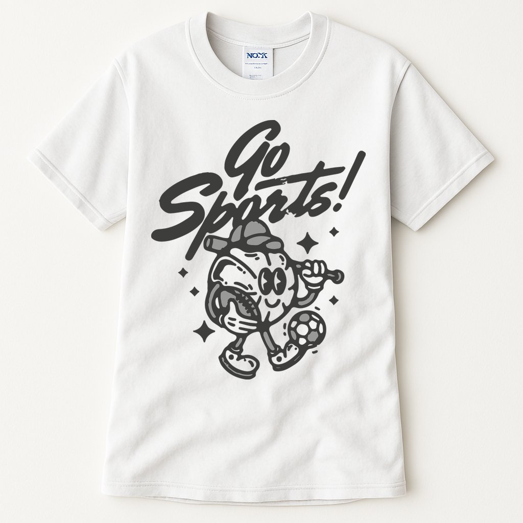 Go Sports Retro Football Game Day Tall T-Shirt