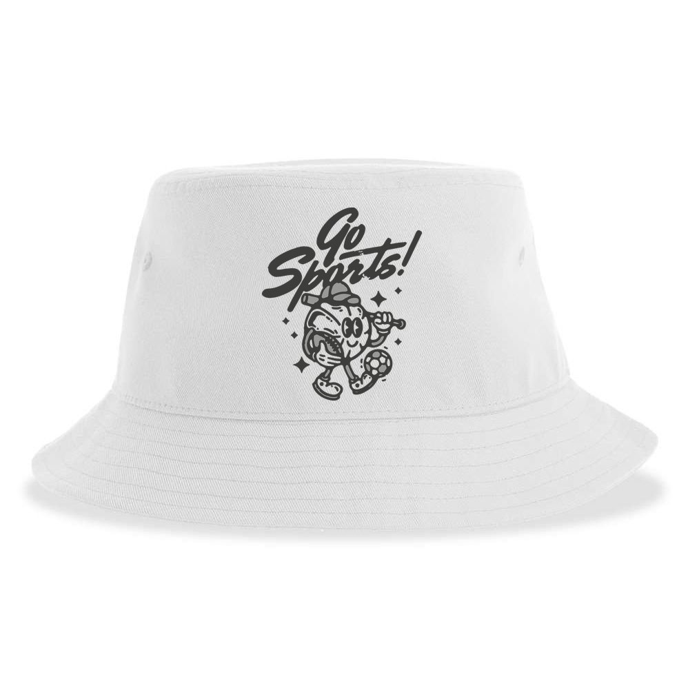 Go Sports Retro Football Game Day Sustainable Bucket Hat