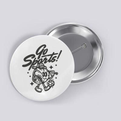 Go Sports Retro Football Game Day Button