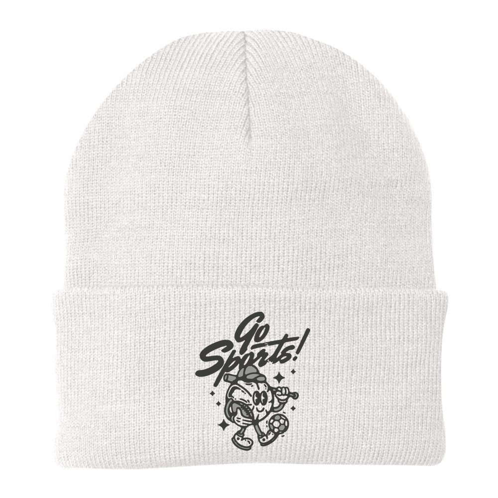 Go Sports Retro Football Game Day Beanie